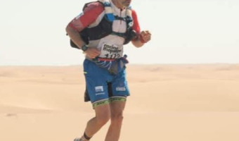 Christophe Santini au départ du Marathon des sables