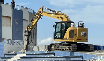 Le stade Armand Cesari de nouveau en travaux